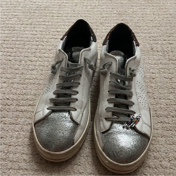 P448 Women's Sneakers in Silver and White size 40 - Picture 8 of 9